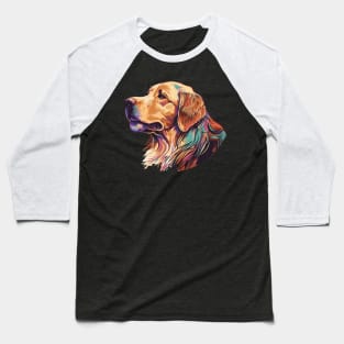 Golden Retriever Dog Art Baseball T-Shirt